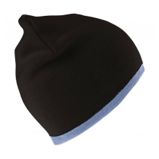 Result Caps Férfi kötött sapka Result Caps Reversible Fashion Fit Hat Egy méret, Fekete/Aranysárga