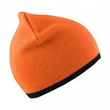 Result Caps Férfi kötött sapka Result Caps Reversible Fashion Fit Hat Egy méret, Világos narancssárga/Fekete férfi sapka