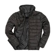 Result Férfi Kabát Kapucnis Hosszú ujjú Result Padded Jacket -L, Fekete