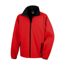 Result Férfi Softshell Hosszú ujjú Result Printable Softshell Jacket - 4XL, Piros/Fekete férfi kabát, dzseki