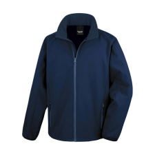 Result Férfi Softshell Hosszú ujjú Result Printable Softshell Jacket - 4XL, Sötétkék (navy) férfi kabát, dzseki
