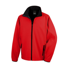 Result Férfi Softshell Hosszú ujjú Result Printable Softshell Jacket - S, Piros/Fekete