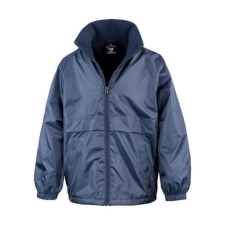 Result Gyerek Kabát Kapucnis Hosszú ujjú Result CORE Junior Microfleece Lined Jacket -L (9-10), Sötétkék (navy) gyerek kabát, dzseki