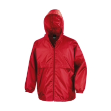 Result Uniszex Kabát Kapucnis Result Lightweight Jacket - XL, Piros női dzseki, kabát