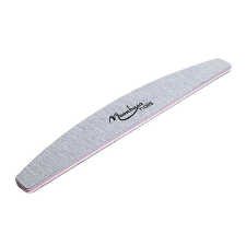 Reszelő íves 180/240 #1053 Szürke, pink középpel, Moonbasanails logós körömreszelő