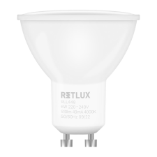 RETLUX RLL 448 LED Spot izzó 6W 510lm 4000K GU10 - Hideg fehér (RLL 448) izzó