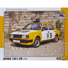  RETRO-AUTA Puzzle sz.77 Škoda 120 L VB (1987) 40 darab puzzle, kirakós