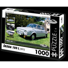 Retro autók puzzle Škoda 100 L 1971 - 1000 darabos puzzle, kirakós