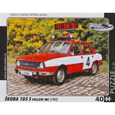 Retro autók puzzle Škoda 105 S Follow Me (1980) puzzle, kirakós