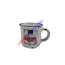  Retro autós (volkswagen busz) Espresso kerámia kávéscsésze bögrék, csészék