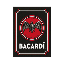 RETRO Bacardi – Logo Black Hűtőmágnes hűtőmágnes