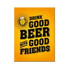  RETRO Beer.. Good Friends - Hűtőmágnes hűtőmágnes
