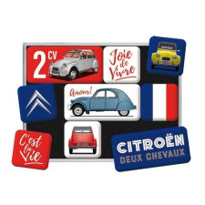  RETRO CITROEN 2CV – Mágnes szett hűtőmágnes