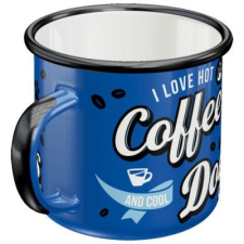  RETRO Coffee and Dogs Fém Bögre bögrék, csészék