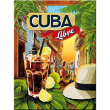  RETRO Cuba Libre - Hűtőmágnes hűtőmágnes
