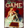 Retro-Gift hűtőmágnes Game pinup 9 cm x 6,5 cm