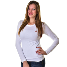 RETRO JEANS női vékony hosszú ujjú felső ZENIT LONG ROUND W 21L132-I10C001