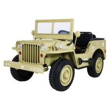 Retro katonai autó 4x4 24V 3 személyes elektromos járgány