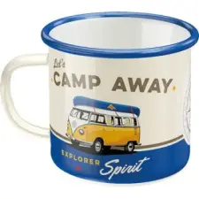  RETRO Lets Camp Away Fém Bögre bögrék, csészék