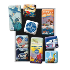 RETRO Pan Am - Travel the World - Hűtőmágnes szett hűtőmágnes