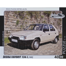 Retro Puzzle Škoda Favorit 136 L puzzle, kirakós