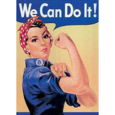  RETRO We Can Do It - Hűtőmágnes hűtőmágnes