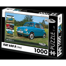 Retroauta Puzzle Fiat 600 D 1964 puzzle, kirakós