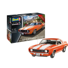 Revell 07727 '69 Chevy Camaro Sportautó műanyag makett 1:12 (07727) autópálya és játékautó