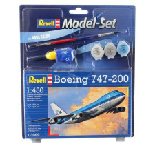  Revell Boeing 747-200 1:450 makett készlet festékkel, ragasztóval (63999) makett
