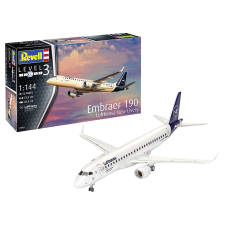 Revell Embraer 190 Lufthansa New Livery repülőgép műanyag modell (1:144) (03883) helikopter és repülő