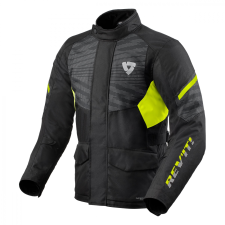 Revit Duke H2O fekete fluo motoros kabát sárga motoros kabát