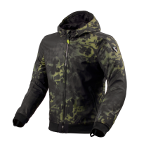 Revit Saros WB softshell kabát fekete-sötét zöld motoros kabát