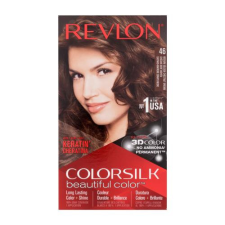 Revlon Colorsilk Beautiful Color hajfesték Ajándékcsomagok 46 Medium Golden Chestnut Brown hajfesték, színező