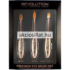 Revolution Precision Eye Brush Set – Professzionális szemsmink ecsetkészlet 3db-os smink kiegészítő