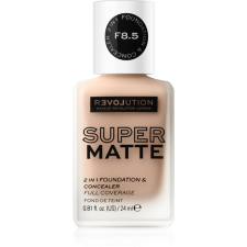 Revolution Relove Super Matte Foundation tartós matt make-up árnyalat F8.5 24 ml smink alapozó