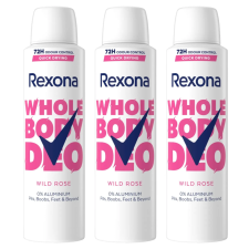 Rexona Whole Body Wild Rose Dezodor 3x150ml dezodor