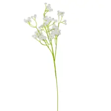  Rezgő ág 4 ágú gumi fehér 62cm dekorációs kellék