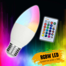  RGBW LED gyertya izzó távirányítóval E27 izzó