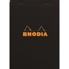 Rhodia Jegyzettömb Clairefontaine Rhodia Black A/5 80 lapos kockás jegyzettömb