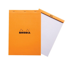 Rhodia Jegyzettömb Clairefontaine Rhodia Orange A/4 80 lapos kockás jegyzettömb