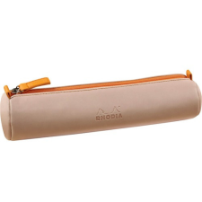 Rhodia Tolltartó Clairefontaine Rhodiarama 21,5x5 cm hengeres, műbőr, füstös púderrózsaszín tolltartó