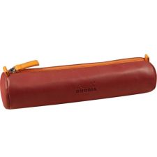 Rhodia Tolltartó Clairefontaine Rhodiarama 21,5x5 cm hengeres, műbőr, narancsvörös tolltartó