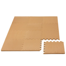 Rialto Baby Puzzle habszivacs játszószőnyeg szegéllyel Brown 92x122 cm játszószőnyeg