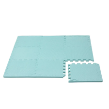 Rialto Baby Puzzle habszivacs játszószőnyeg szegéllyel Light Green 92x92 cm játszószőnyeg