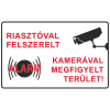  Riasztóval felszerelt és kamerával megfigyelt terület!