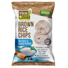 Rice Up Barna rizs chips sós és borsos ízű 60 g reform élelmiszer