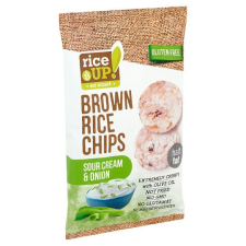  Rice Up! Eat Smart teljes kiőrlésű barna rizs chips hagymás-tejfölös ízesítéssel 60 g előétel és snack