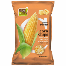 Rice Up Kukorica chips Cheddar sajt ízű 60 g reform élelmiszer