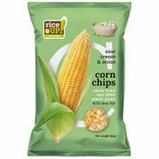 Rice Up Kukorica chips Hagymás-tejfölös ízű 60 g reform élelmiszer