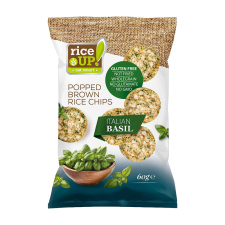 Rice Up Rice up chips Italian Basil ízű - 60g reform élelmiszer